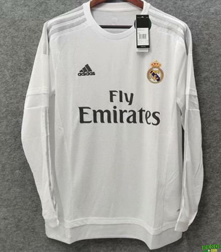 2015/2016 RMA Home Long Sleeve Retro Soccer Jersey (长袖)