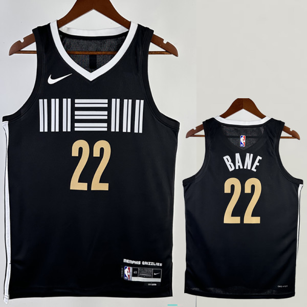 23/24 Grizzlies BANE #22 Black City Edition Top Quality Hot Pressing NBA Jersey