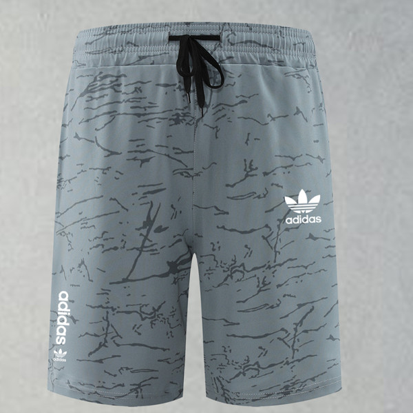 2025 RF-M556 AD Dark Grey Cracked Digital Printed Casual Fitness Shorts#带三叶草