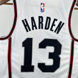 24/25 ROCKETS HARDEN #13White City Edition Home Top Quality Hot Pressing NBA Jersey