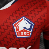 24/25  Lille Home  Player Version Soccer Jersey