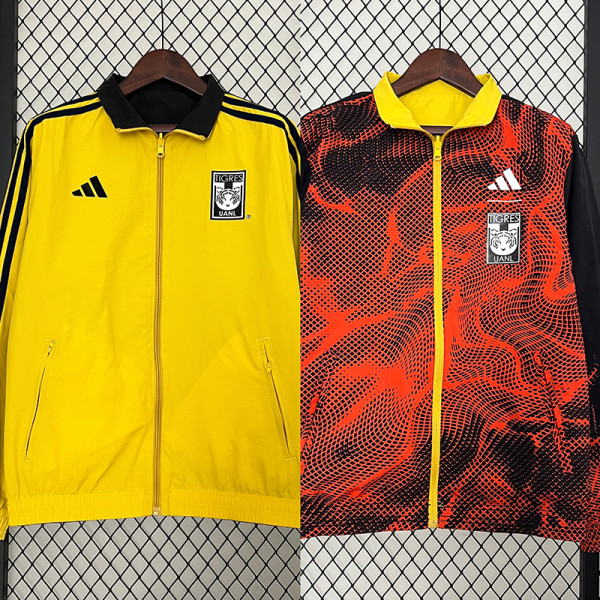 24/25 Tigres UANL Yellow & Red Double Sided Windbreaker (双面风衣)