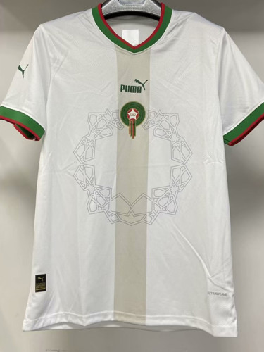 22/23 Morocco Away World Cup Fans Soccer Jersey