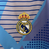 24/25 RMA  Blue Goalkeeper  Fans Soccer Jersey
