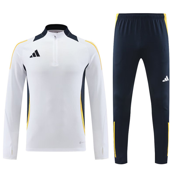 24/25 AD  White Half Zipper Sportswear # 801白(半拉链)