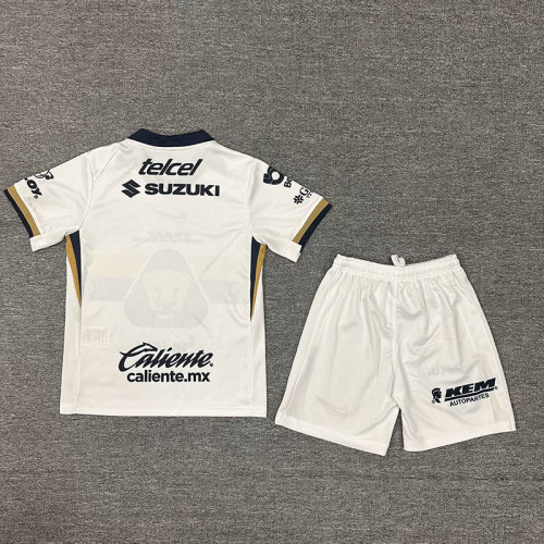 25/26 Pumas UNAM Home Kids Soccer Jersey
