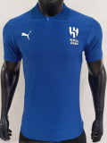2025 Al Ahli Blue Player Version  Polo Shirt