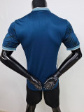 24/25 Marseille  Away Player Version Soccer Jersey(Print all Sponsor)前后广告
