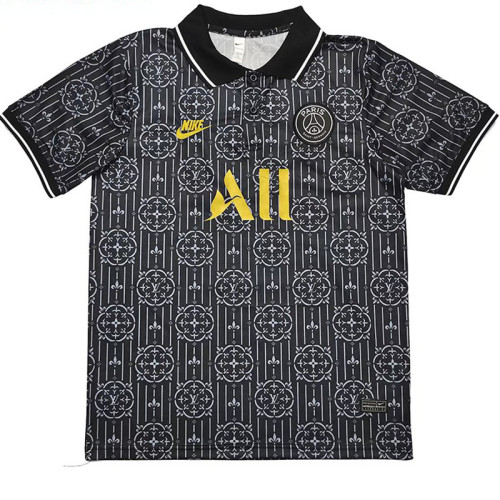 21/23 PSG Grey Black Classic Polo Short Sleeve (印花)