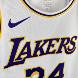 LAKERS O'Neal  #34 White Circle Neck  Top Quality Hot Pressing NBA Jersey（圆领）