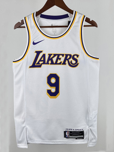 22/23 LAKERS BROWNIES # 9 White Top Quality Hot Pressing NBA Jersey(圆领)