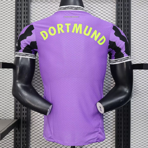 25/26 Dortmund Goalkeeper Purple Player Version Soccer Jersey