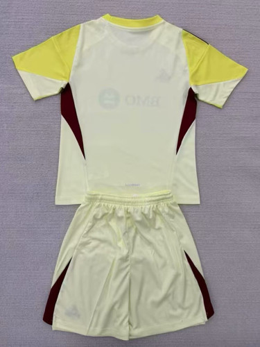 25/26 Los Angeles Light Yellow  Goalkeeper Kids Soccer Jersey
