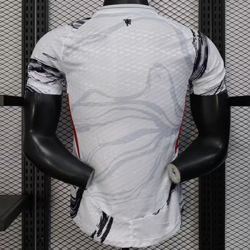 25/26 Man Utd  White Special Edition Player Version Soccer Jersey(圆领）