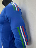 2024 Italy Home  Long Sleeve  Player Version Soccer Jersey