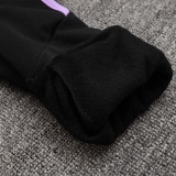 24/25 Germany Black Hooded  Half Pull Tracksuit(Add Fluff)  (半拉链、加绒F600)