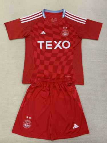24/25 Aberdeen Home Kids Soccer Jersey