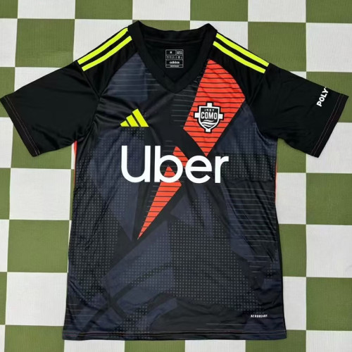 24/25 Como Black Goalkeeper Fans Soccer Jersey