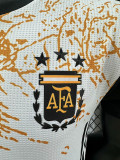 24/25 Argentina White and Black Special Edition  Player Version Soccer Jersey