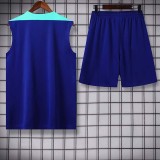 24/25  Brazil Blue Tank top and shorts suit