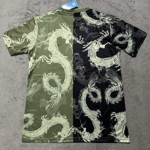 25/26 RMA Black Green Dragon  Fans Training Shirts