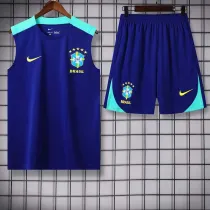 24/25  Brazil Blue Tank top and shorts suit