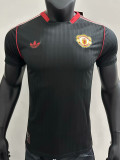 2025 Man Utd leisure Black Special Edition Player Version Soccer Jersey