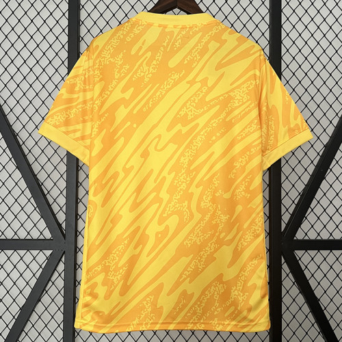 2024 Portugal Goalkeeper Yellow  Fans Soccer Jersey