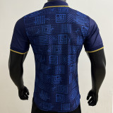 25/26 RMA LV Royal Blue Player Version Soccer Jersey(翻领）