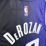 23/24 Kings DeROZAN #10 Purple Flying Man Top Quality Hot Pressing NBA Jersey飞人版