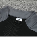 24/25 Al-Nassr Black Half Pull Tracksuit  (半拉链)