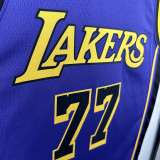 22/23 LAKERS DONCIC'#77 Blue Top Quality Hot Pressing NBA Jersey