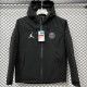 24/25 PSG Black Thickened Assault  Hooded Windbreaker (A805加厚冲锋衣）