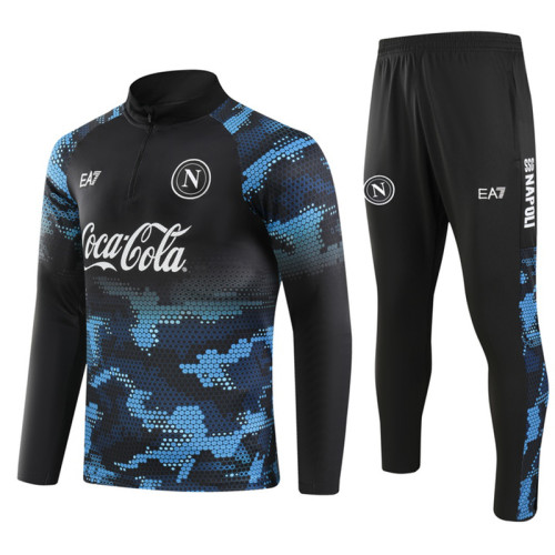 24/25 Napoli Inkjet Printing  Half Pull Tracksuit  (拉链)