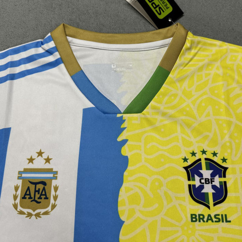 25/26  Argentina Brazil joint Edition  Fans Soccer Jersey(NAMA KAMU#10)