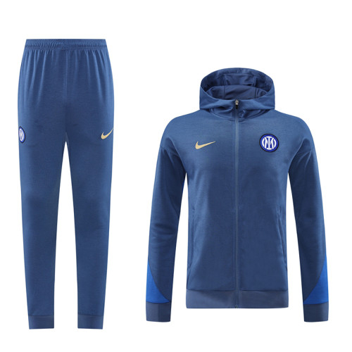 24/25 INT Light Blue Hoodie  Jacket Tracksuit#01