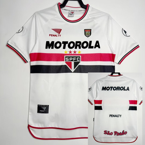 2000 Sao Paulo Home Retro Soccer Jersey（圆领）