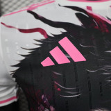 24/25 Japan Black Dragon White Pink Edition Player Version Soccer Jersey