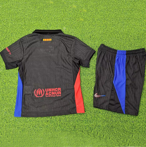 24/25 BAR  Away  Kids  Player Version  Soccer Jersey(大胸花）