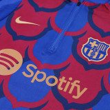 24/25 BAR Blue Inkjet  Player version Half Pull Tracksuit  (球员版、半拉链)