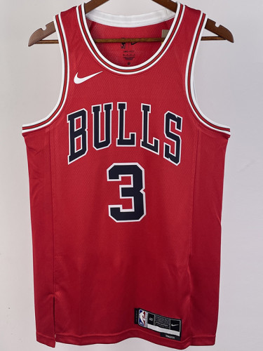 22/23 BULLS WADE #3 Red Top Quality Hot Pressing NBA Jersey