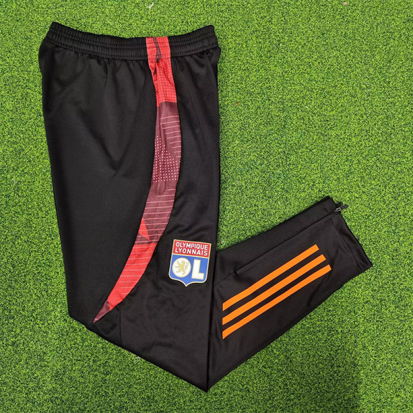 24/25 Lyon Black Training Long Pants (Have Pocket)