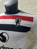 24/25 Man Utd Third Player Version  Long Sleeve Soccer Jersey(长袖）