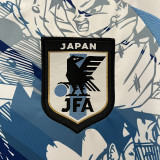 2024 Japan White Blue  Anime version Fans Soccer Jersey