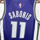 22/23 KINGS SABONIS #11 Purple Away Top Quality Hot Pressing Retro NBA Jersey