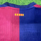 24/25 BAR Home Kids  Player Version  Soccer Jersey(大胸花）