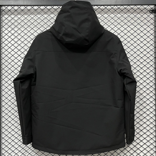 24/25 A801 NK Black Thickened Assault  Hooded Windbreaker (加厚冲锋衣）