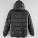 24/25 BAR Black Hooded Cotton Coat连帽棉衣