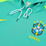 24/25 Brazil Blue Hooded  Tracksuit
