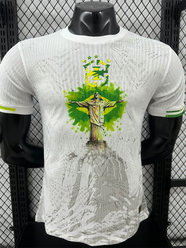 25/26 Brazil Christ statue White Player Version Soccer Jersey